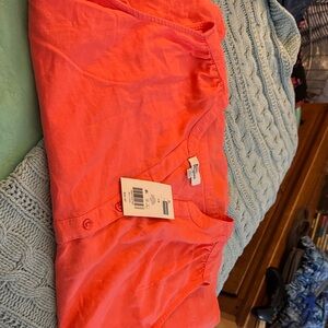 Kim Rodger’s Bright Coral Shirt